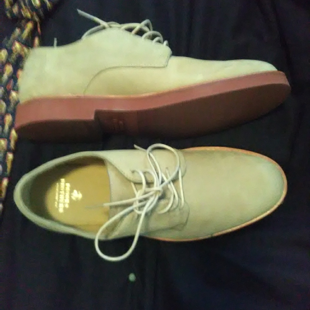 Brooks brothers tan suede dress shoes